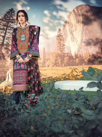 Emerald Maryam Hussain Winter Shawl 2021